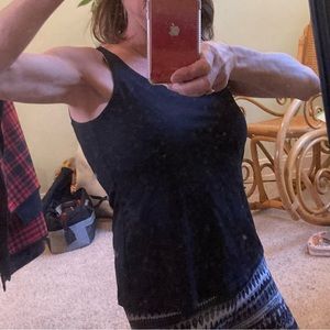 Notations Petite Black Stretchy Knit Tank Top l Versatile l Size Petite Medium